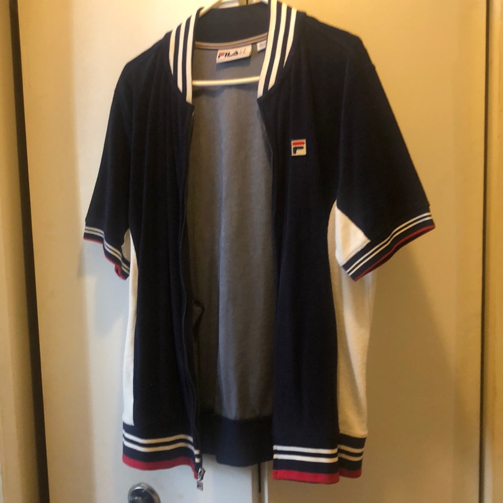 Fila velour short set shorts large jacket medium worn once